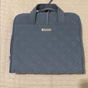 Vera Bradley Quilted Grey Travel Toiletries Bag